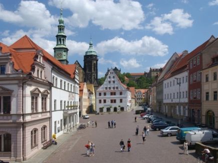 Pirna Blick auf den Markt in Pirna