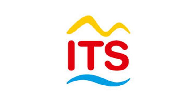 Das Logo von ITS: In der Mitte steht "ITS", darunter ist eine blaue und darüber eine gelbe Welle.