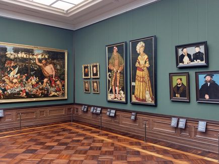 Dresden SKD Gemaeldegalerie Cranach Bilder des Künstlers Lucas Cranach in der Gemäldegalerie Alte Meister